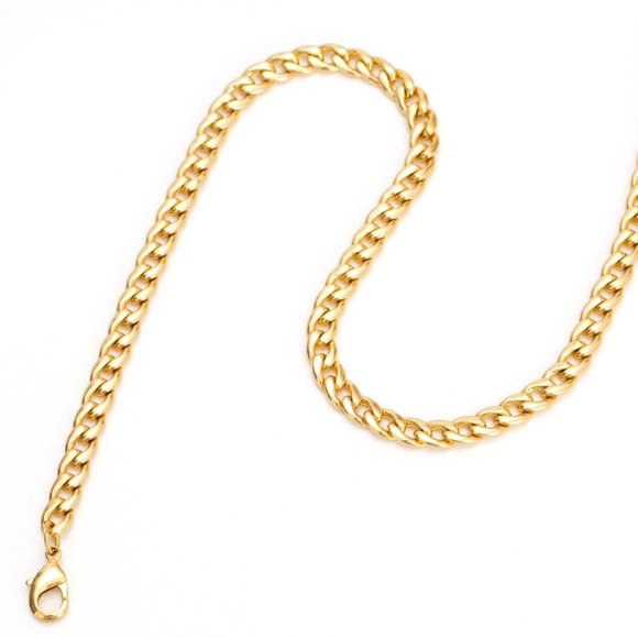 New! Miami Cuban Link Chain 18K Gold Plated - Picture 4 of 6